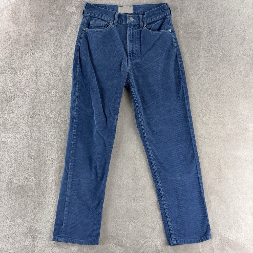 Everlane Corduroy Pants Womens Size 25x25 Blue‎ Straight Leg Cotton Casual